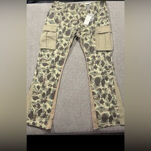 MNML Green and Brown Cargo Pants